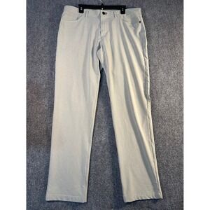 Public Rec Workday Pants Mens 38x31 Straight Leg Stone Grey Performance Trousers